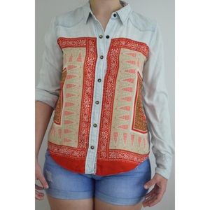 Lucky Brand Denim Style Button-Up Shirt